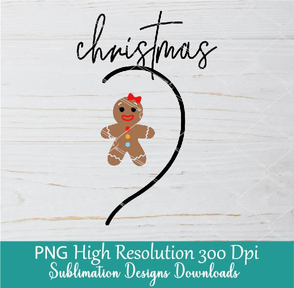 Merry Christmas Heart Png For Sublimation, Xmas Gingerbread Couple Heart Design, Husband and Wifey