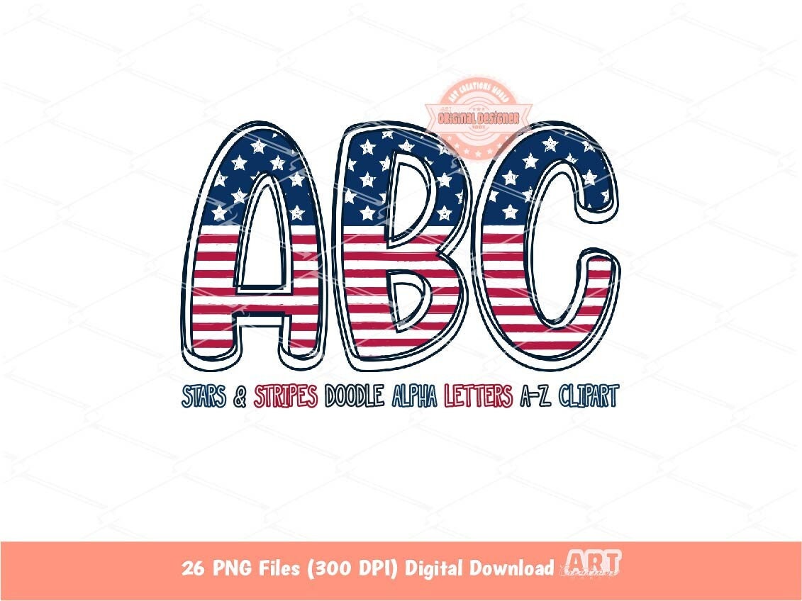 Stars and Stripes Doodle Letters PNG, Distressed 4th Of July Alpha A-Z – Art Creations World stars-and-stripes-doodle-letters-png-distressed-4th-of-july-alpha-a-z-art-creations-world