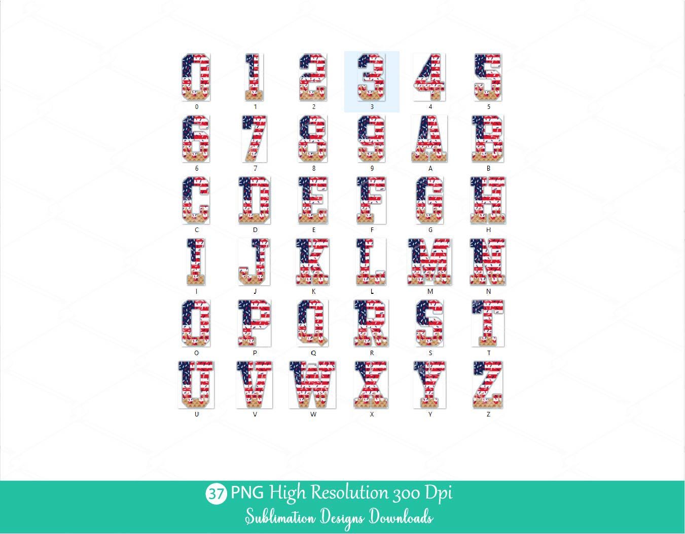 4th of July Sprinkle Drip Alphabet and Home Plate PNG Bundle, Red white and Navy Blue Dripping US Flag Patriotic Drippy Ice cream