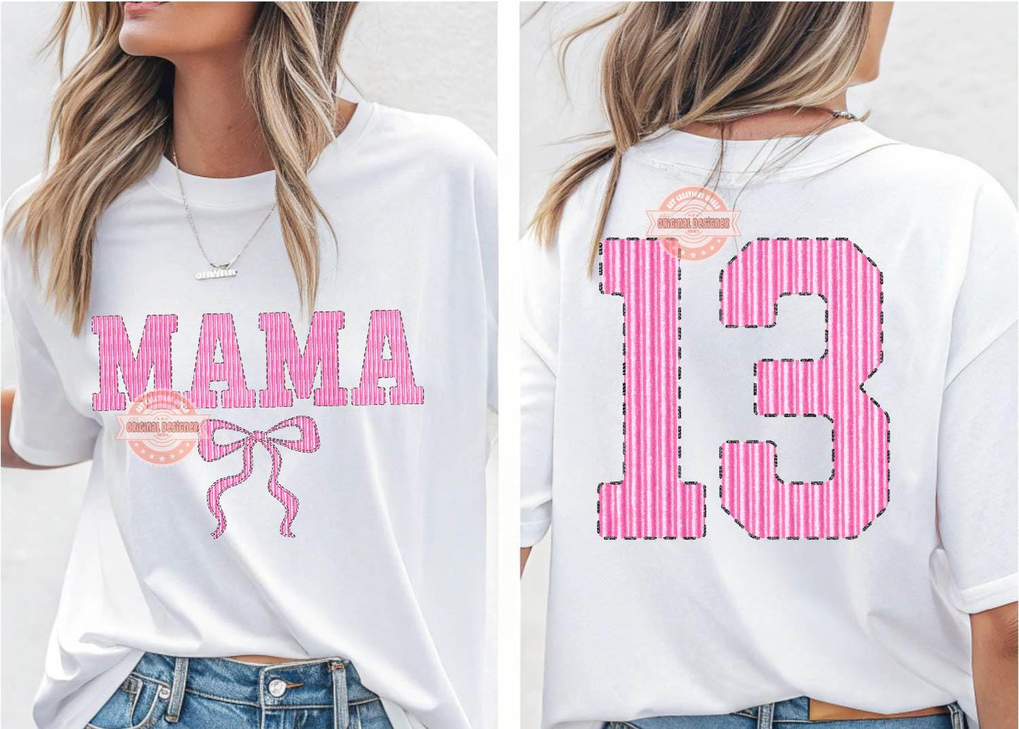 Seersucker Varsity Alphabet PNG, Preppy Pink Striped Sport letters, numbers 0-9 Clipart, Trendy Grand millennial Alpha Set Digital Download