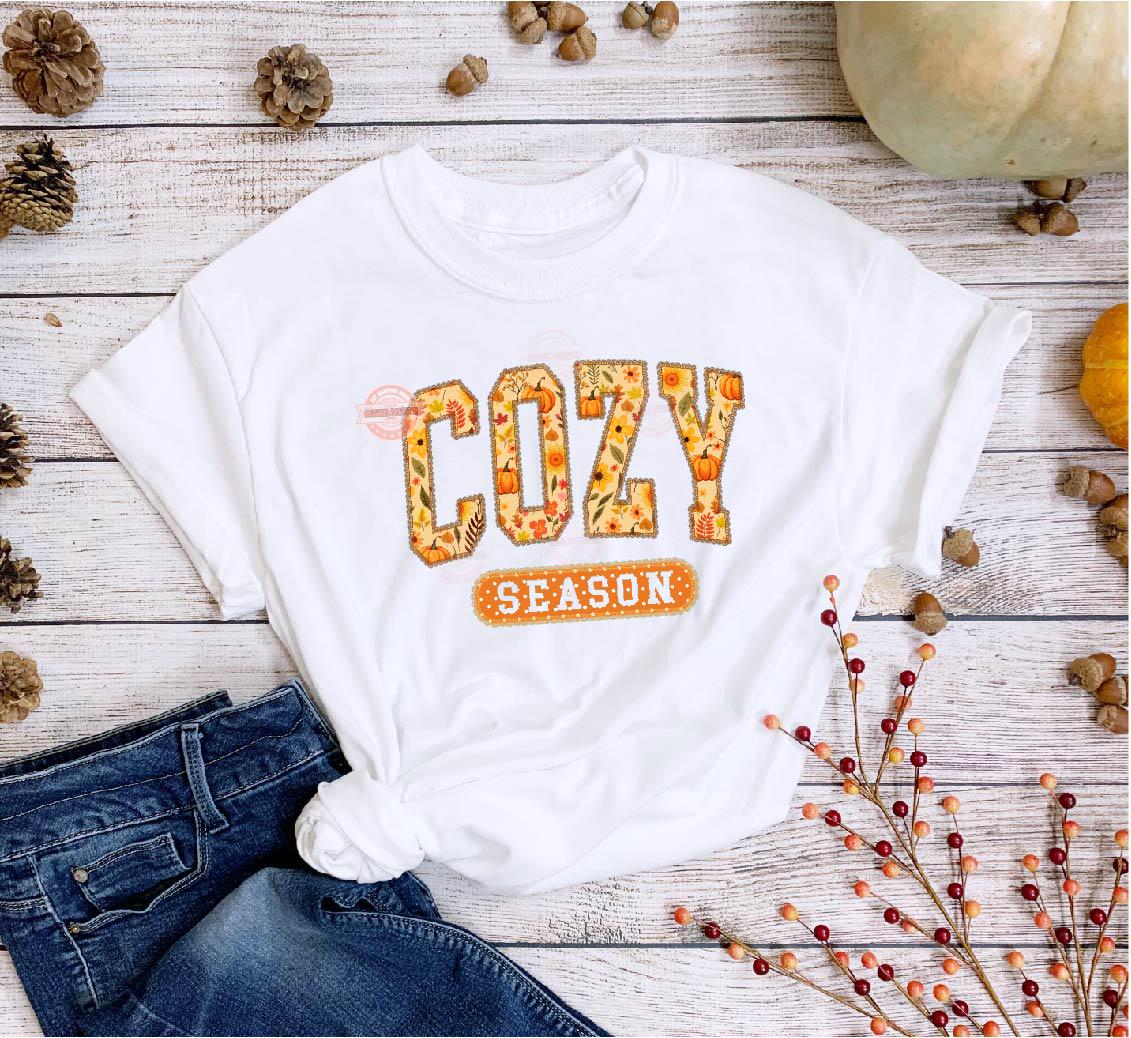 Cozy Season Lace PNG, Trendy lacy Preppy floral Autumn Fall Vibes Png Sublimation, dtf girly Thanksgiving shirt Design Digital download