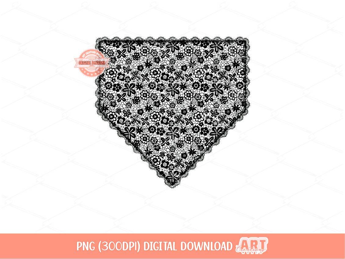 Black Lace Home Plate PNG, Lacy Crochet Baseball Game Day Clipart Png Sublimation dtf Shirt Design Digital Download