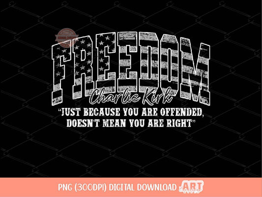 Freedom PNG, Thank you Charlie A True Patriot Sublimation Shirt Design Digital Download