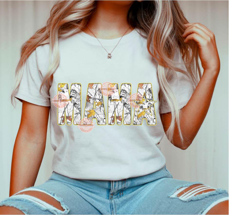 Winter Forest Camo Alphabet PNG: Gray Yellow Hunting Army Letters & Numbers Clipart (Digital Download)