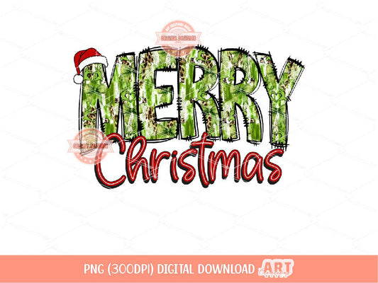 Merry Christmas Green Brushstroke PNG, Coquette Xmas Leopard print Shirt Design (Digital Download)