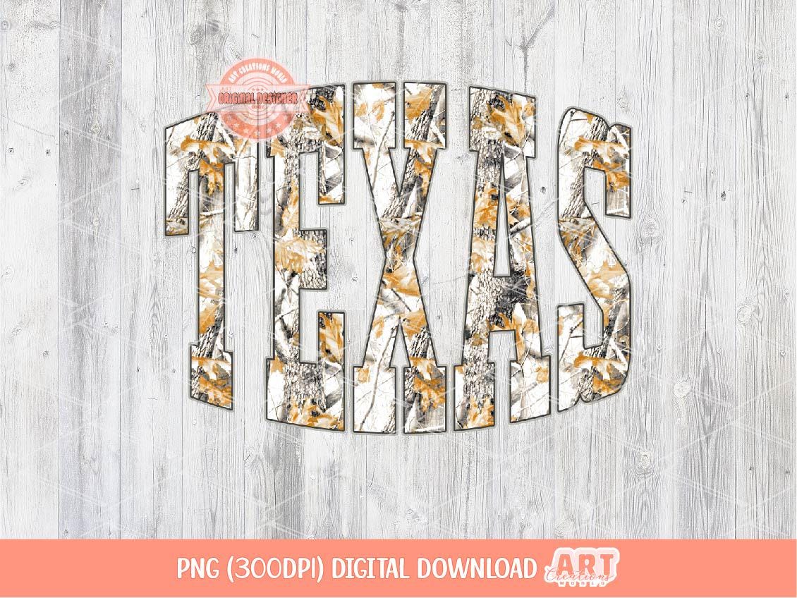 Texas Gray Camo PNG, Camouflage Leaves Sublimation Shirt Design (Digital Download)
