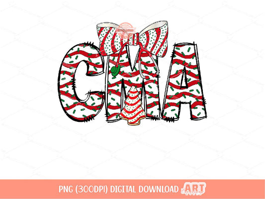 CMA Christmas Tree Cake PNG, Coquette Stethoscope bow Sublimation Healthcare Shirt Design Digital Download