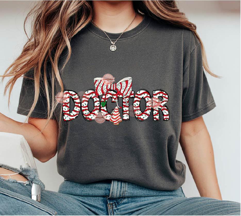 Doctor Christmas Tree Cake PNG, Coquette Stethoscope bow Sublimation Medical Shirt Design Digital Download