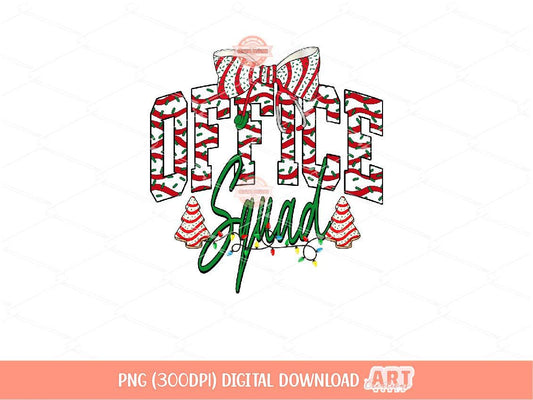 Office Squad Christmas Tree Cake PNG, Coquette Medical Crew Sublimation Shirt Design Download