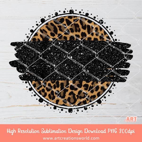 Leopard Circle Background PNG Sublimation Design - 2 Leopard print Backgrounds
