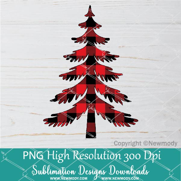 Leopard and Buffalo Plaid Christmas Trees Sublimation PNG | Christmas Trees Clipart Bundle - Newmody