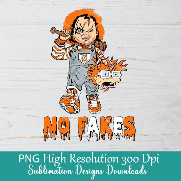 Halloween Chucky Rugrats Chuckie Finster PNG Sublimation Bundle | Dripping No Fakes Horror Spooky Halloween Movie PNG Clipart