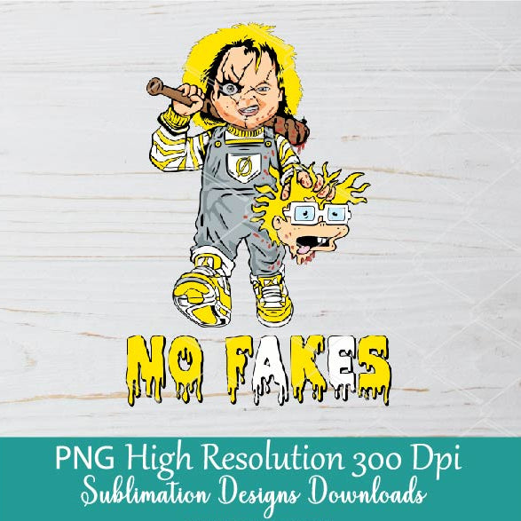 Halloween Chucky Rugrats Chuckie Finster PNG Sublimation Bundle | Dripping No Fakes Horror Spooky Halloween Movie PNG Clipart