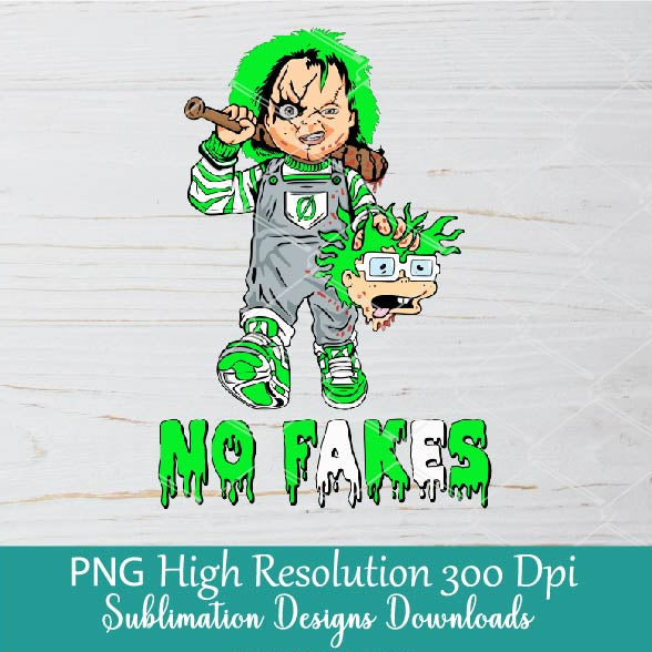 Halloween Chucky Rugrats Chuckie Finster PNG Sublimation Bundle | Dripping No Fakes Horror Spooky Halloween Movie PNG Clipart