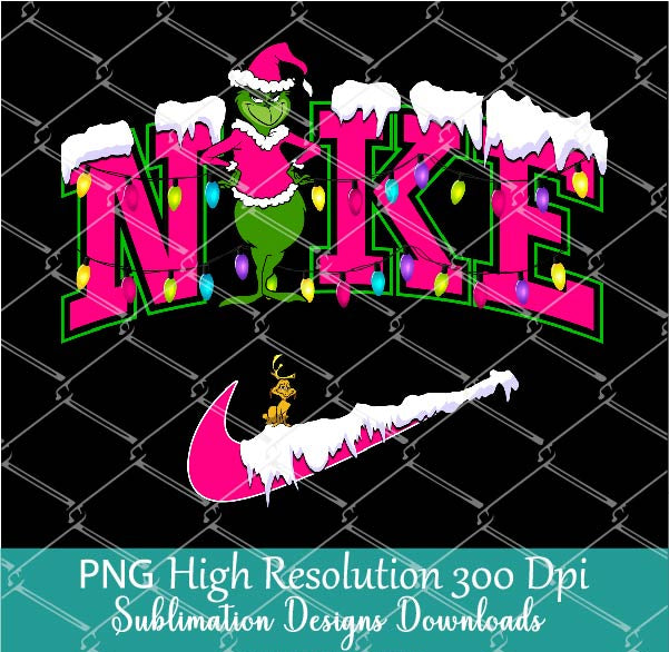 Nike Grinch Grinchmas Png, Sublimation Shirt Design Digital Download