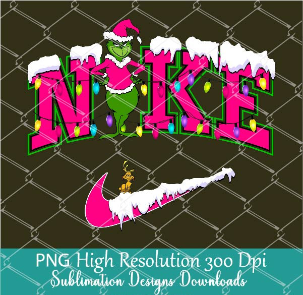 Nike Grinch Grinchmas Png, Sublimation Shirt Design Digital Download