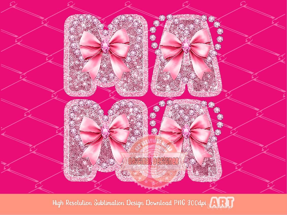 Coquette Mama PNG, Pink Glitter, Ribbon Bow, Diamond Heartmom sublimation shirt design