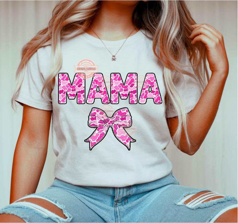 Pink Camo Alphabet PNG, Distressed Letters, Numbers, Coquette Bow Clipart
