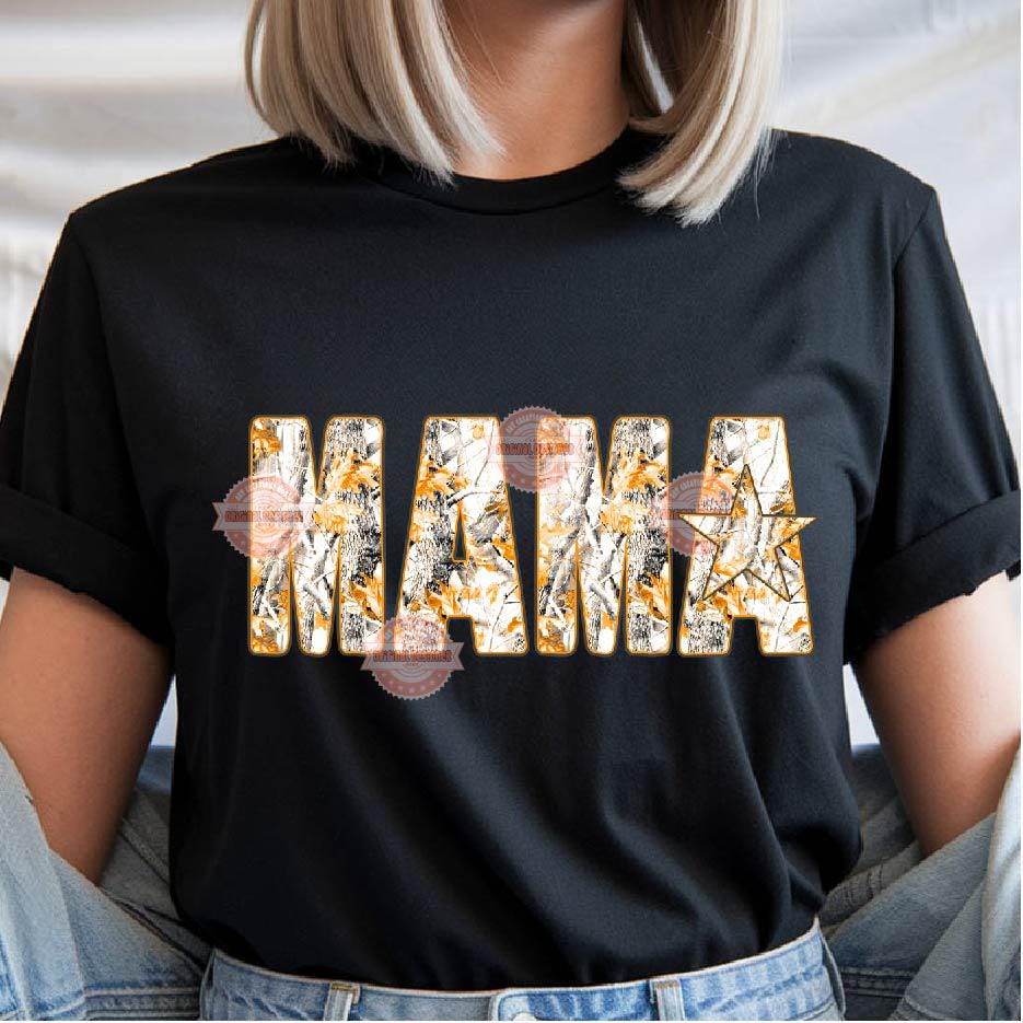 Fall Forest Camo Alphabet PNG: Gray Orange Hunting Army Letters & Numbers Clipart (Digital Download)