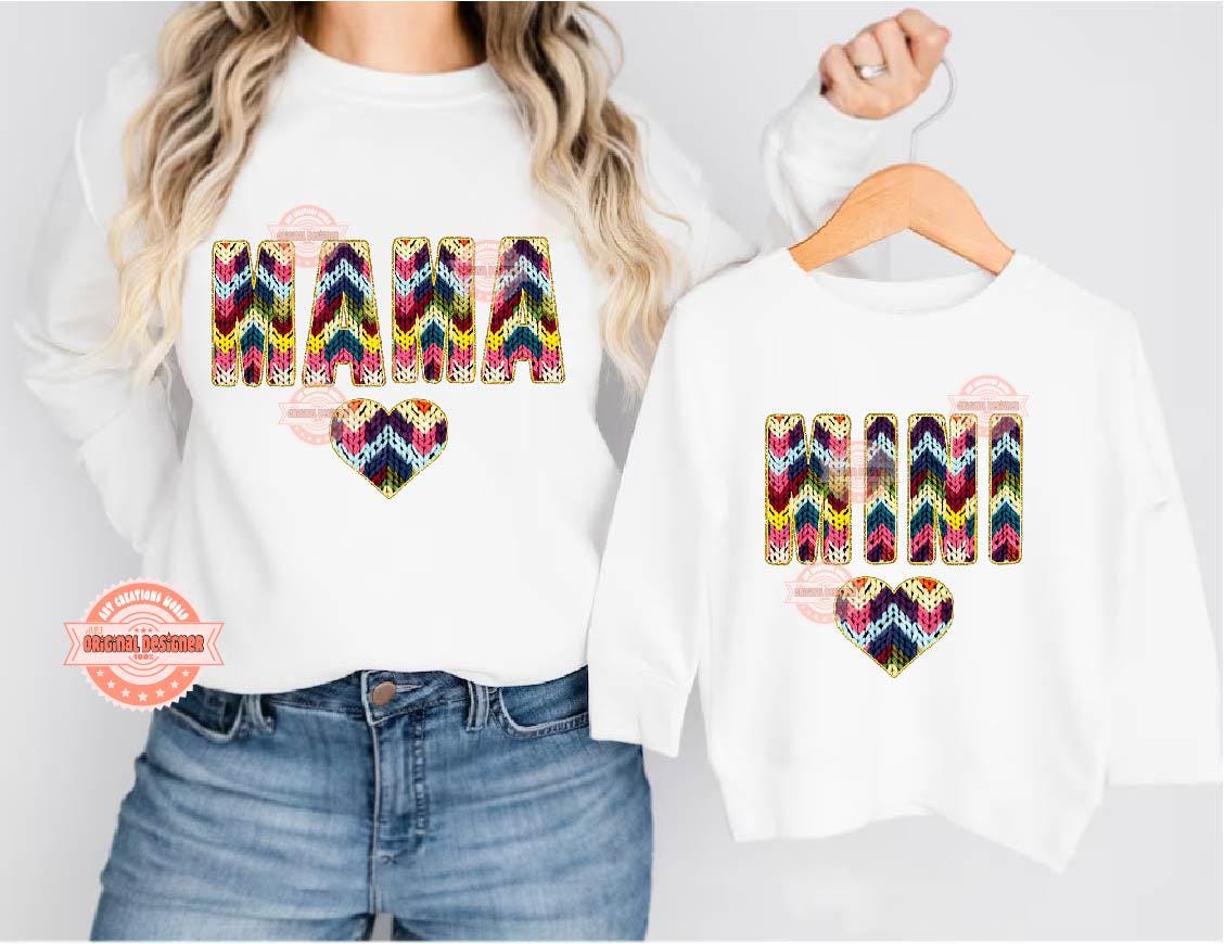 Faux Yarn Alphabet PNG: Colorful Chevron Crochet Letters & Numbers Clipart (Digital Download)