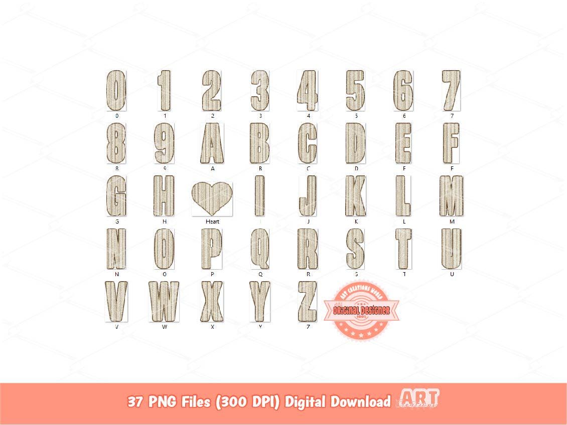 Faux Yarn Alphabet PNG, Crochet Letters & Numbers Clipart (Digital Download)