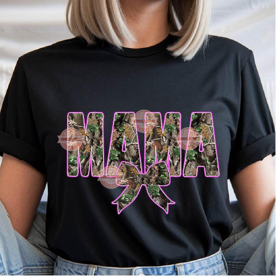 Forest Camo Alphabet PNG: Hunting Army Letters & Numbers Pink Outline Clipart (Digital Download)