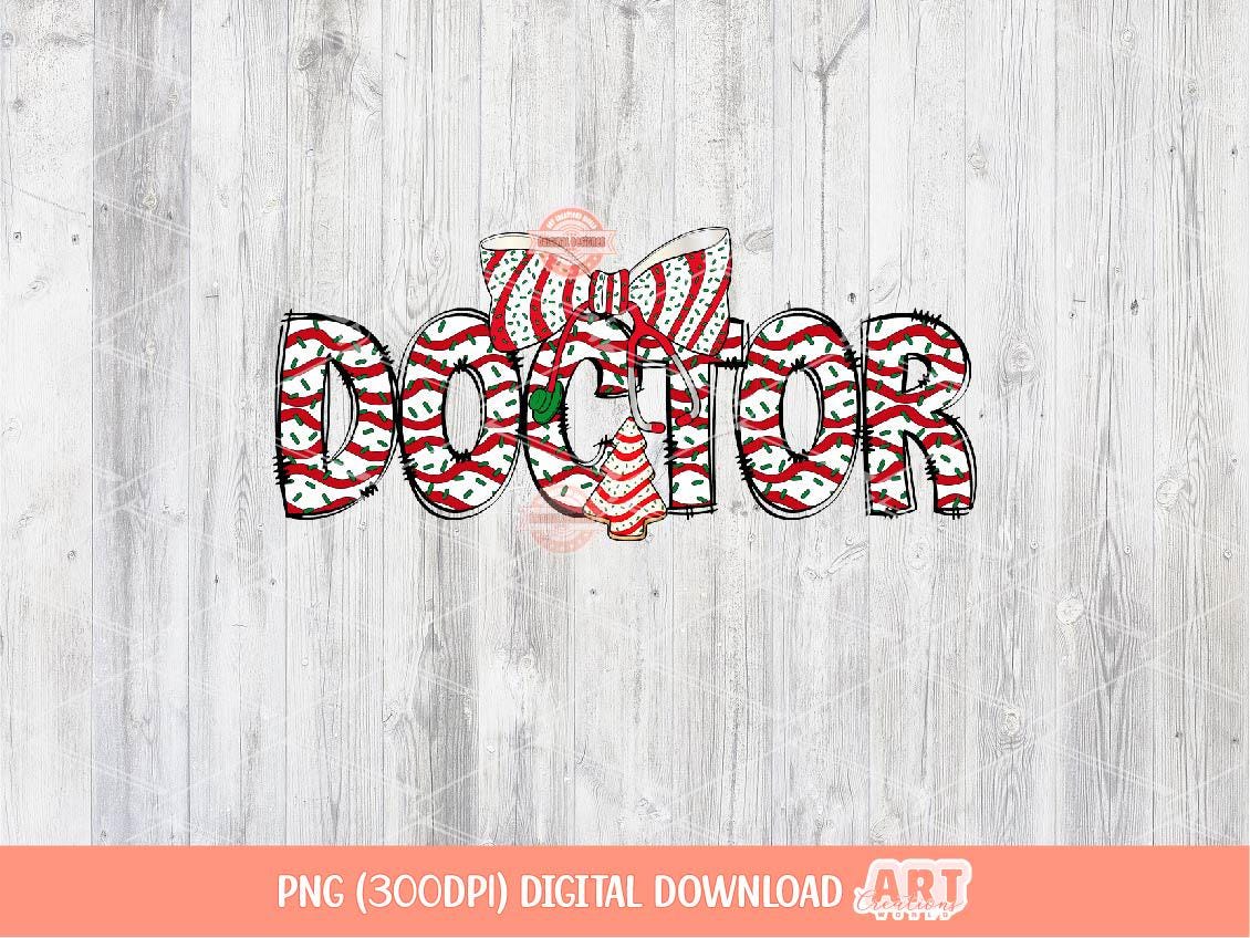 Doctor Christmas Tree Cake PNG, Coquette Stethoscope bow Sublimation Medical Shirt Design Digital Download