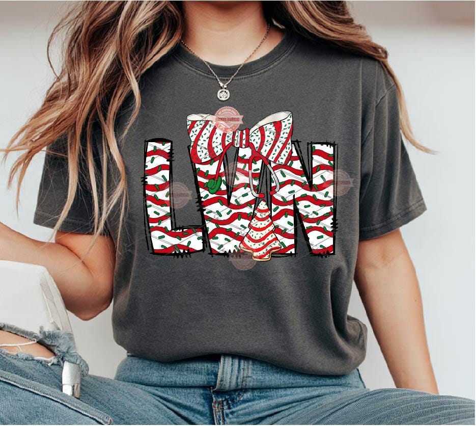 LVN Christmas Tree Cake PNG, Coquette Stethoscope bow Sublimation Healthcare Shirt Design Digital Download