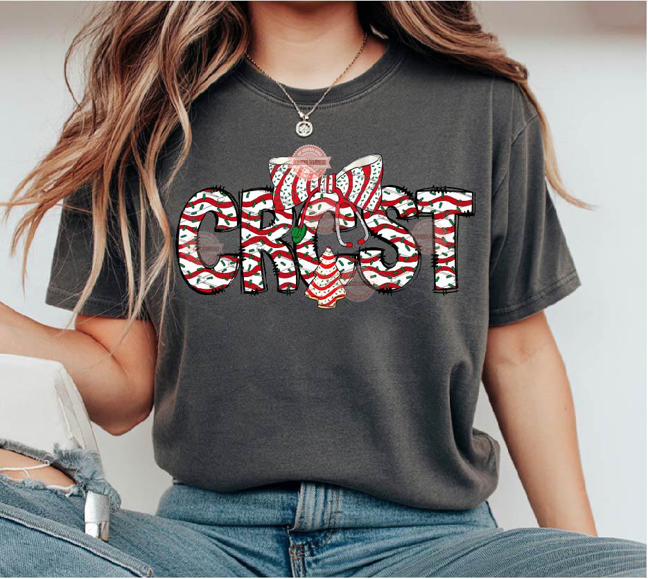 CRCST Christmas Tree Cake PNG, Coquette Stethoscope bow Sublimation Healthcare Shirt Design Digital Download