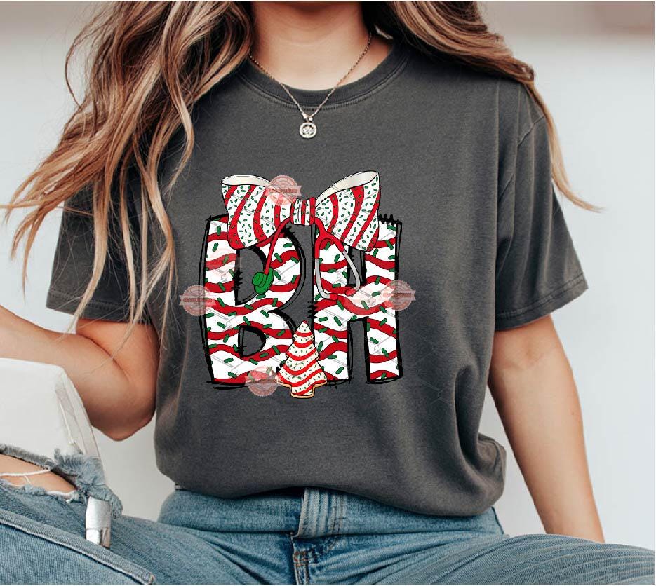 Behavioral Health Christmas Tree Cake PNG, Coquette Stethoscope bow Sublimation BH Shirt Design Download