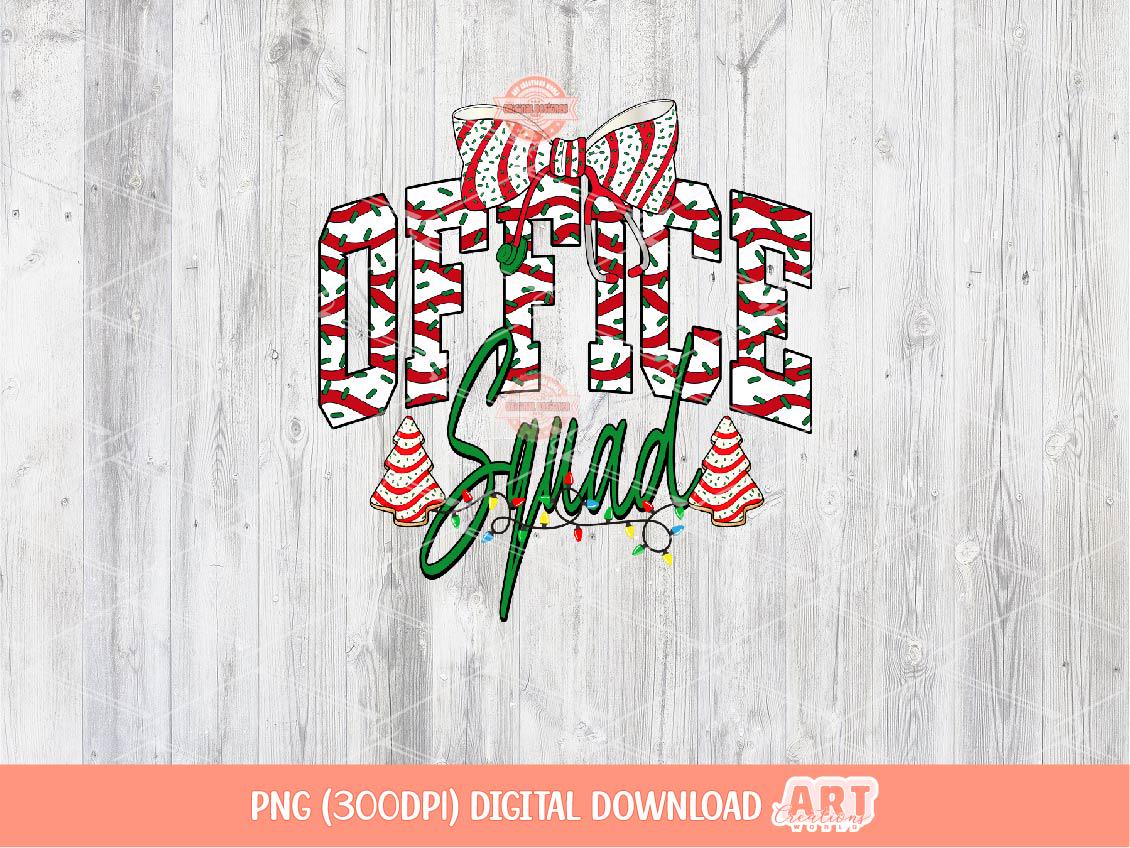 Office Squad Christmas Tree Cake PNG, Coquette Medical Crew Sublimation Shirt Design Download