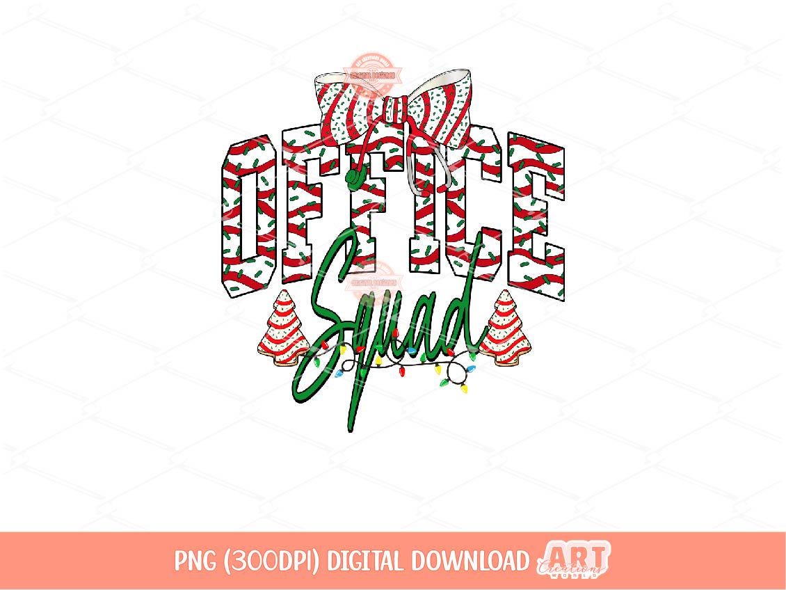 Office Squad Christmas Tree Cake PNG, Coquette Medical Crew Sublimation Shirt Design Download