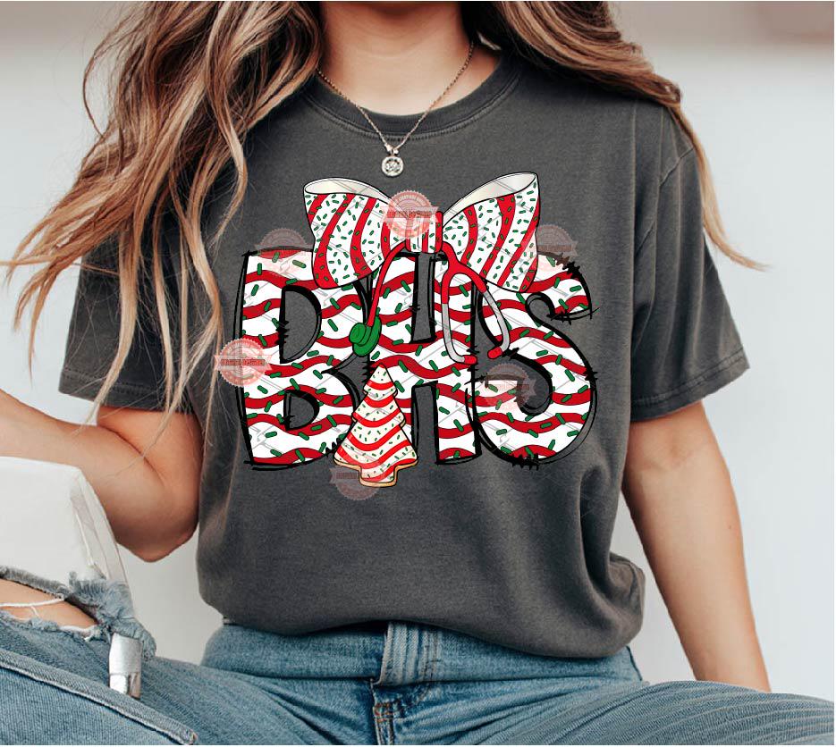 BHS Christmas Tree Cake PNG, Coquette Stethoscope bow Sublimation Healthcare Shirt Design Download