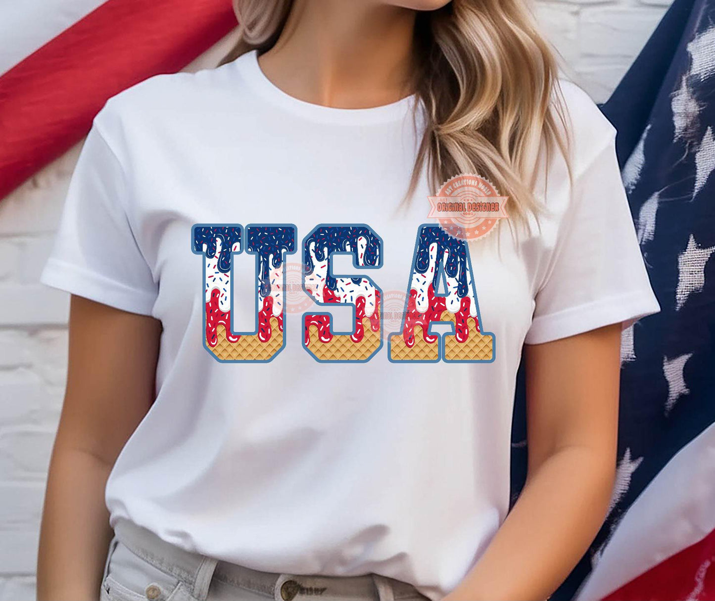 Patriotic Drip Baseball Alphabet PNG Bundle, Red White Blue 4th of July Letters, Numbers & Home Plate Clipart