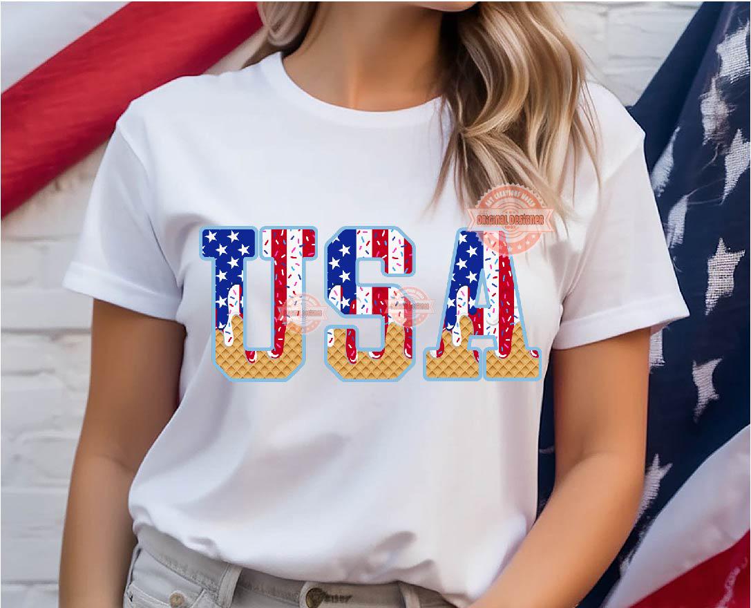 Patriotic Baseball Drip Alphabet PNG Bundle, 4th of July Letters USA Flag Numbers & Home Plate Clipart